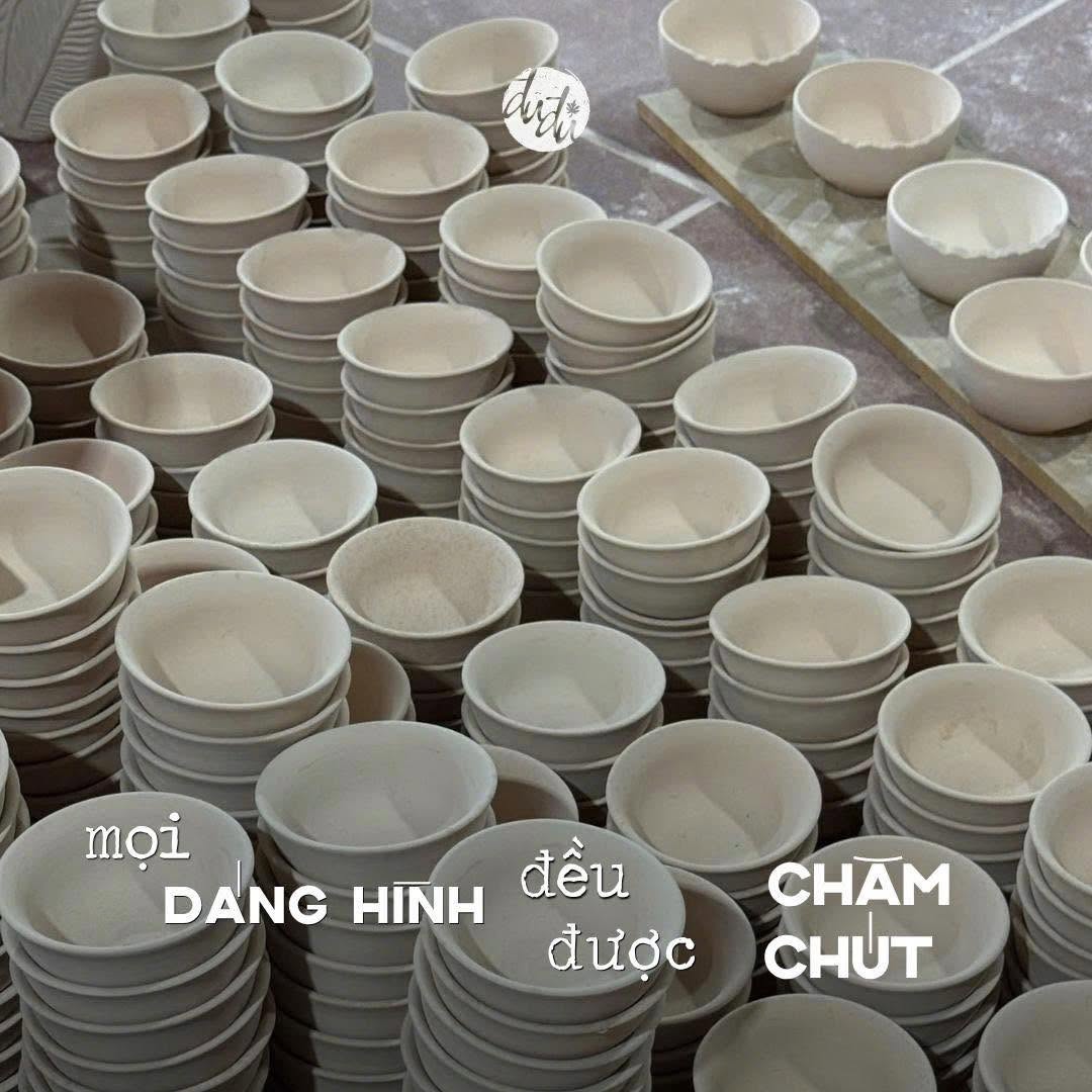 Chén gốm thủ công Bát Tràng